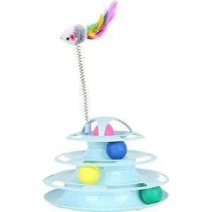 Picture of Circular Cat Toy With Mouse - Random Color