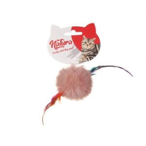 Picture of NATURA FEATHERED PLUSH BALL CAT TOY 20 CM PTC-003