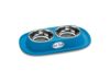 Picture of Soft Touch INOX Double cm. 31 x 20 x 3,5 h - soft bowl-holder with INOX bowl inside.