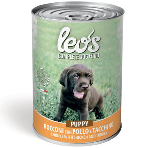 Picture of Leo’s Puppy Chunks with Chicken and Turkey 415 g