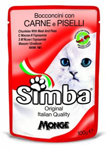 Picture of Simba Cat Chunkies with Meat and Peas -100 g